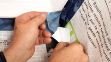 5. In der Leibung verkleben