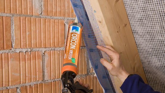 8a. Alternativ: Anschluss an unverputzte Untergründe